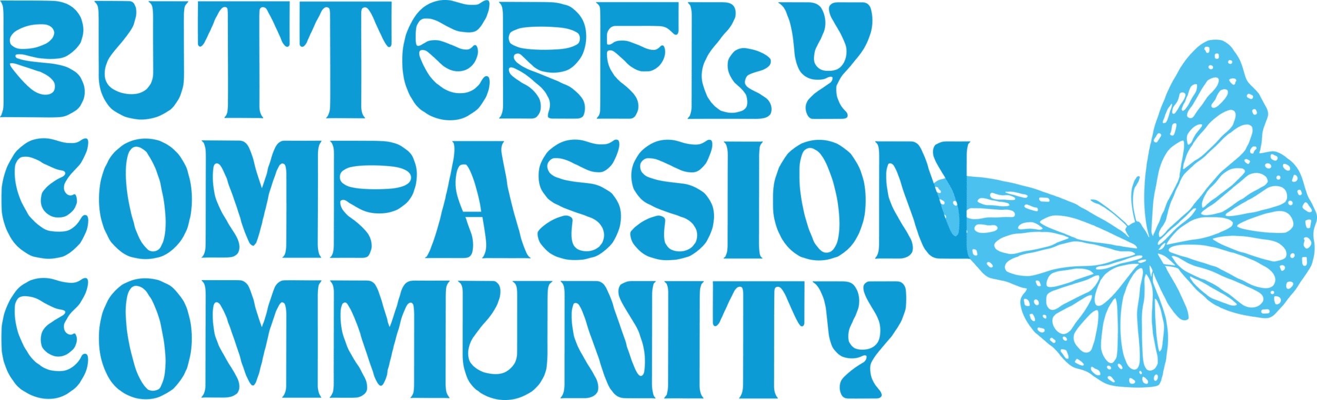 Blue butterfly-themed logo reading 'Butterfly Community' with a butterfly on the right.